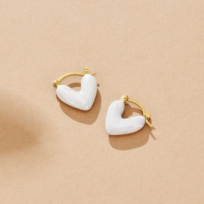 'Pure Love' Heart Earrings