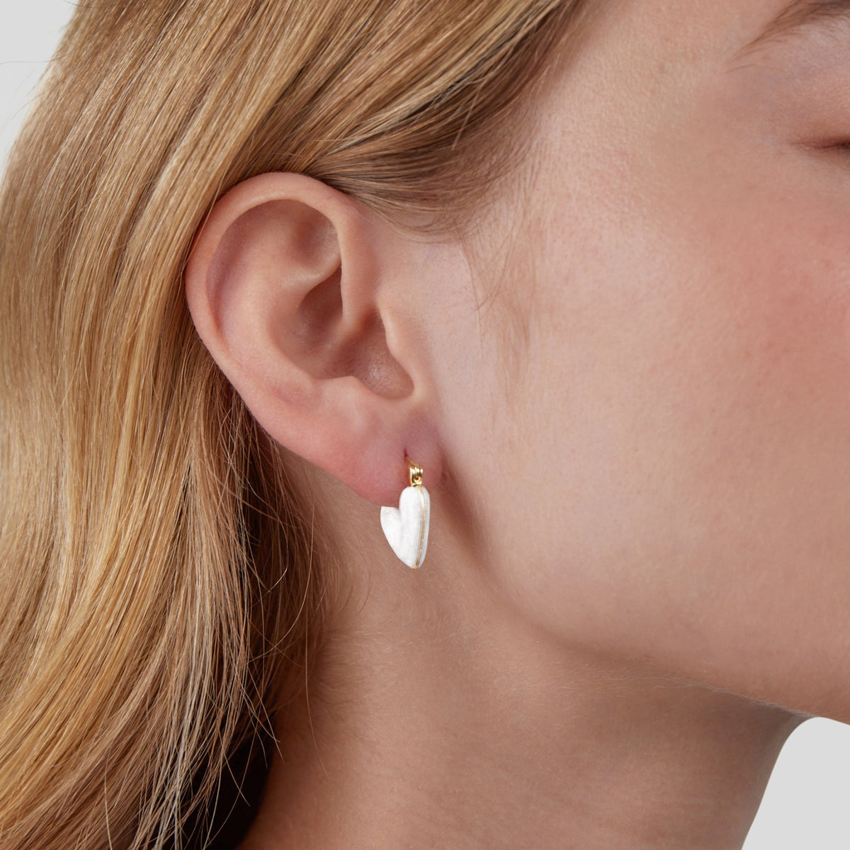 'Pure Love' Heart Earrings