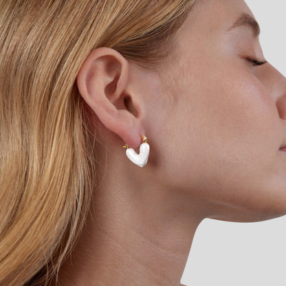 'Pure Love' Heart Earrings