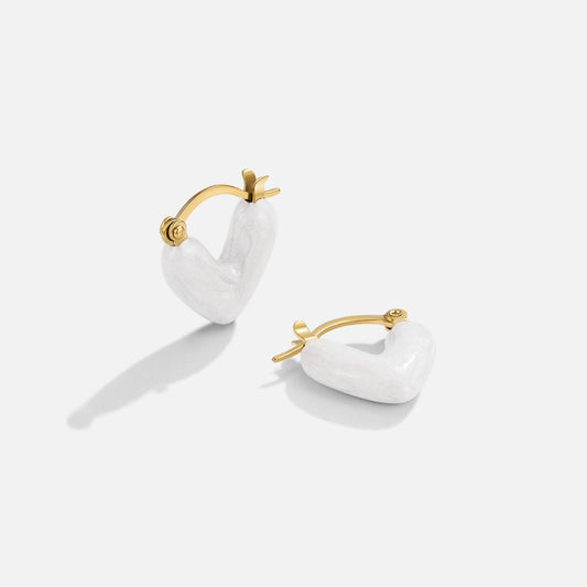 'Pure Love' Heart Earrings