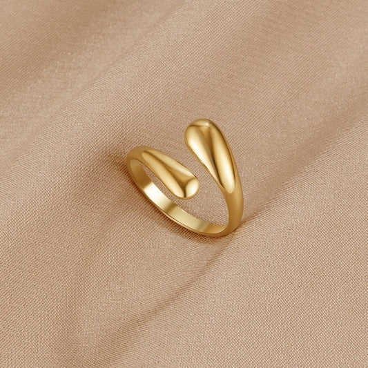 Raven Gold-Tone Wrap Ring