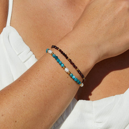 Deep Red Bead Bracelet