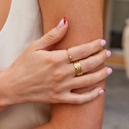 Rene Chunky Gold-Tone Ring