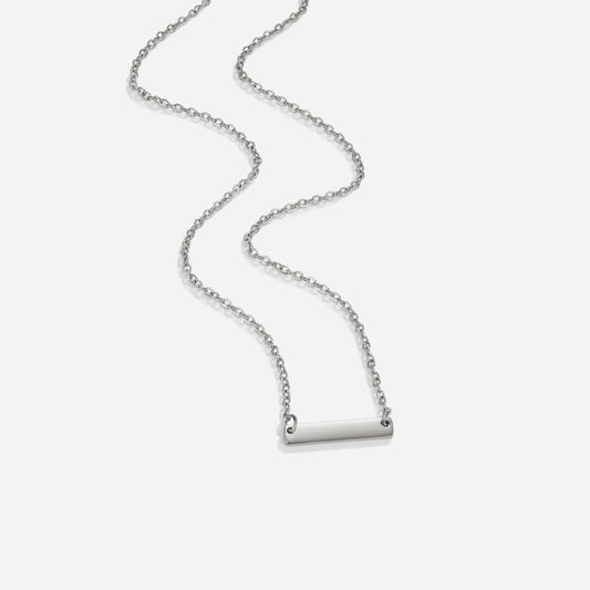 Rina Silver-Tone Bar Necklace