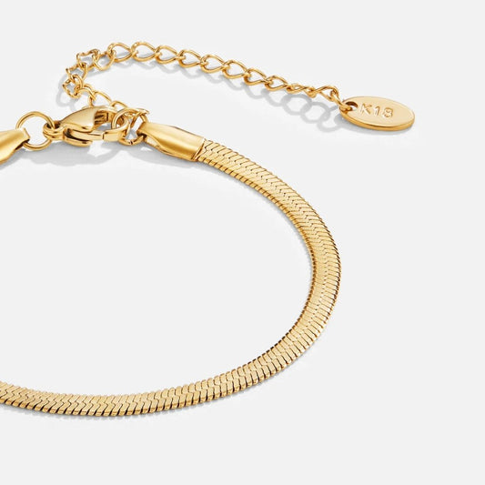 Sarya Snake Chain Gold-Tone Bracelet