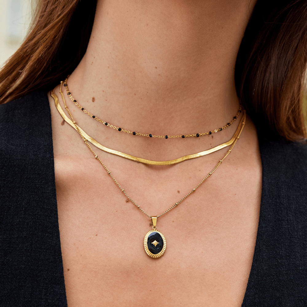 Sarya Snake Chain Gold-Tone Necklace
