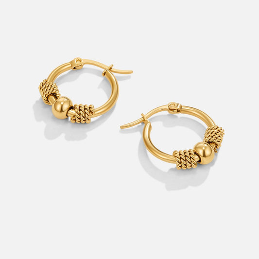 Selena Gold-Tone Hoop Earrings