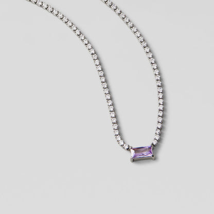 Silver-Tone Luxe Crystal Necklace