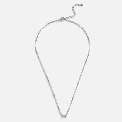 Silver-Tone Luxe Crystal Necklace