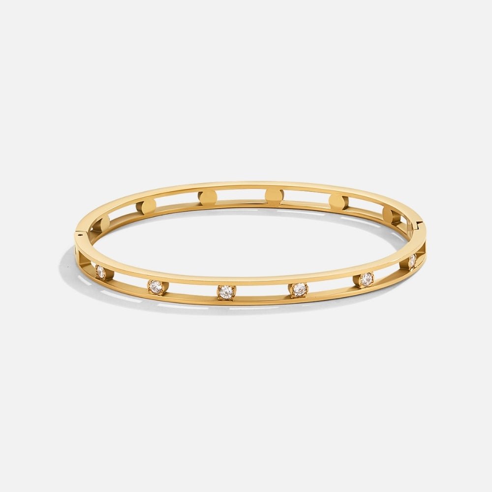 Sofia Crystal & Gold-Tone Bangle