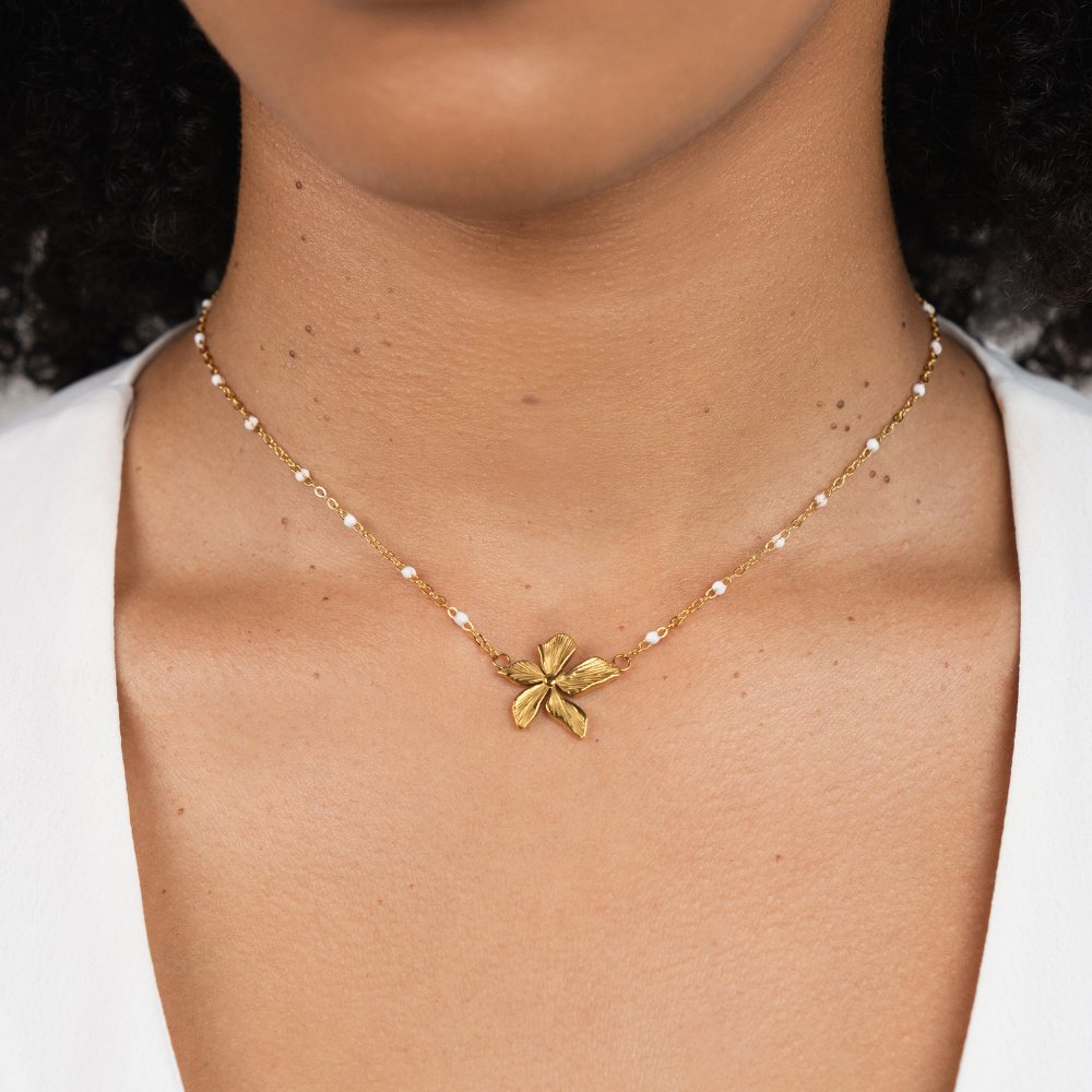 Spring Bloom Bead Necklace