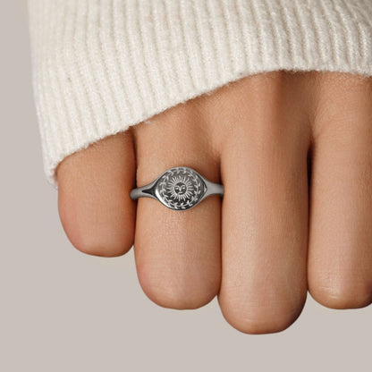 Summer Solstice Silver-Tone Ring