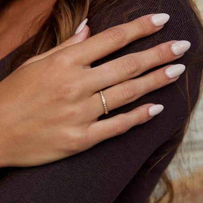 Timeless Beauty Gold-Tone Crystal Ring
