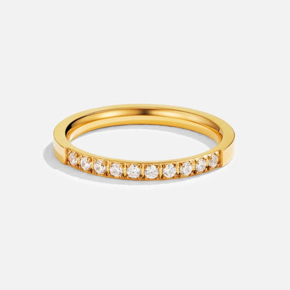 Timeless Beauty Gold-Tone Crystal Ring
