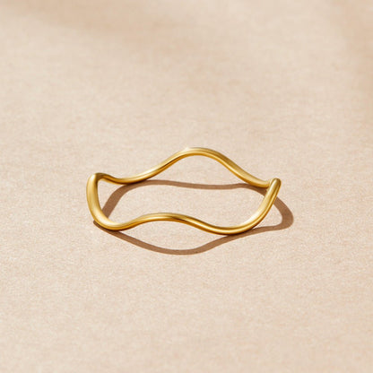 Tina Gold-Tone Stack Ring