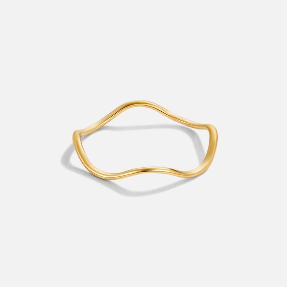 Tina Gold-Tone Stack Ring