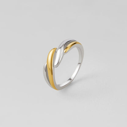 Twisted Ella Two-Tone Ring