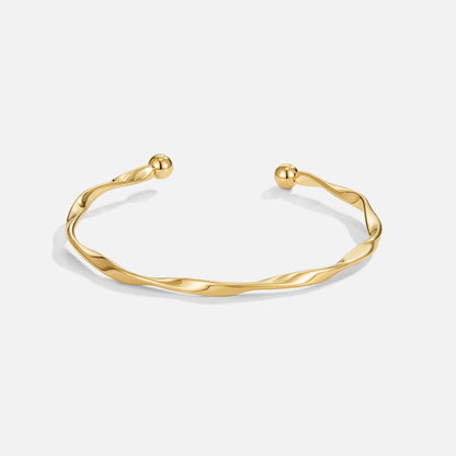 Twisted Imari Gold-Tone Bangle