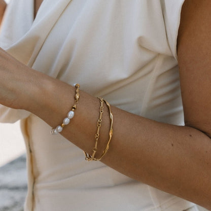Twisted Imari Gold-Tone Bangle