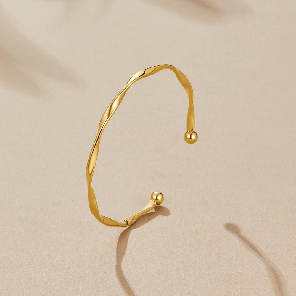 Twisted Imari Gold-Tone Bangle