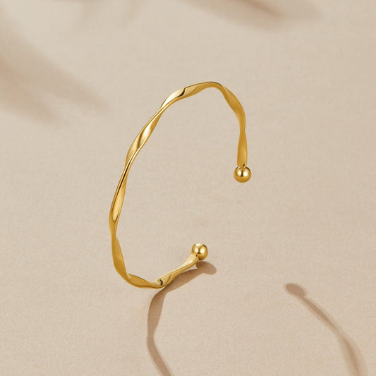 Twisted Imari Gold-Tone Bangle