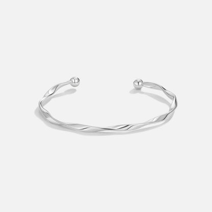 Twisted Imari Silver-Tone Bangle