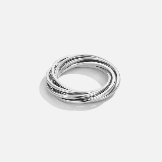 Twisted Mia Silver-Tone Ring