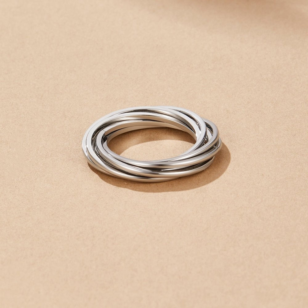 Twisted Mia Silver-Tone Ring