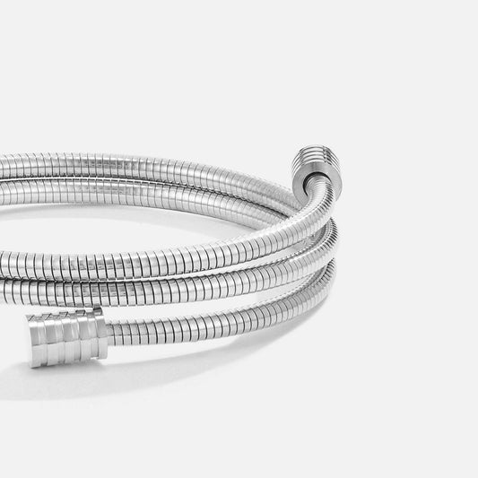 Twisted Silver-Tone Bracelet