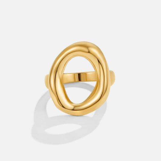 Vina Melted Gold-Tone Ring