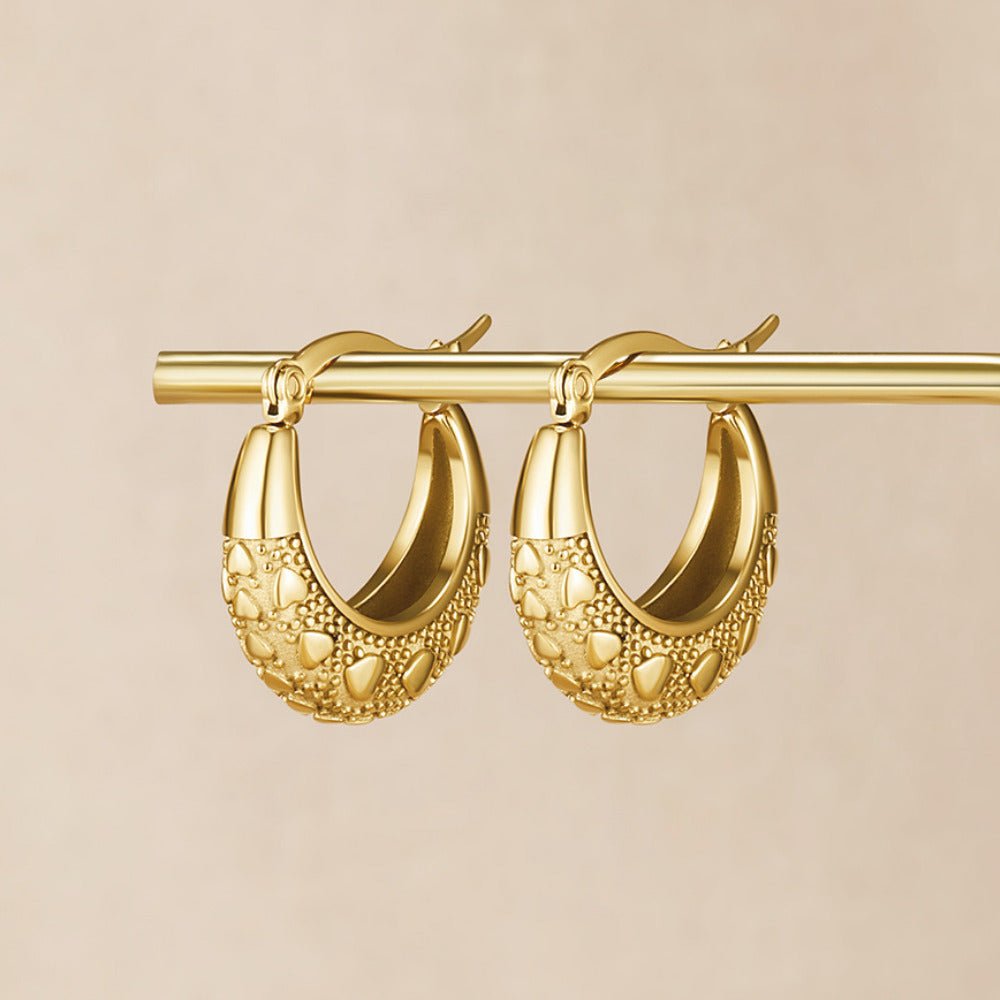 Vintage Gold-Tone Cleofe Earrings