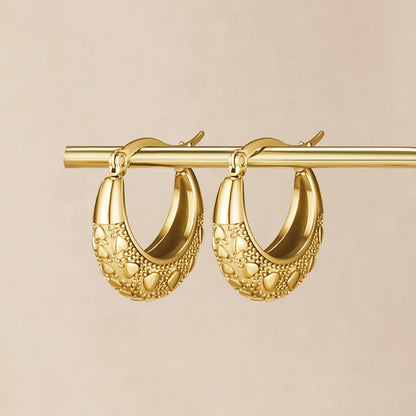 Vintage Gold-Tone Cleofe Earrings