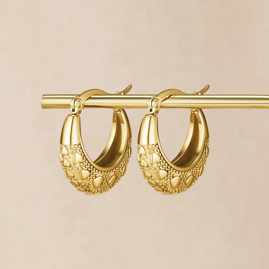 Vintage Gold-Tone Cleofe Earrings