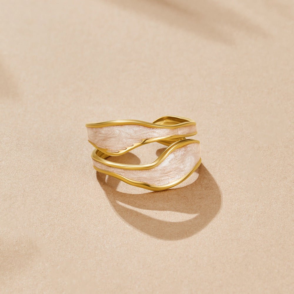 Wave Sahara Gold-Tone Ring