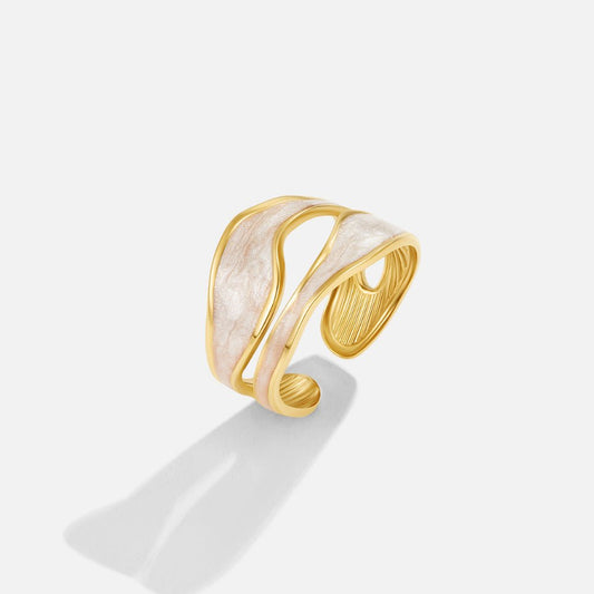 Wave Sahara Gold-Tone Ring