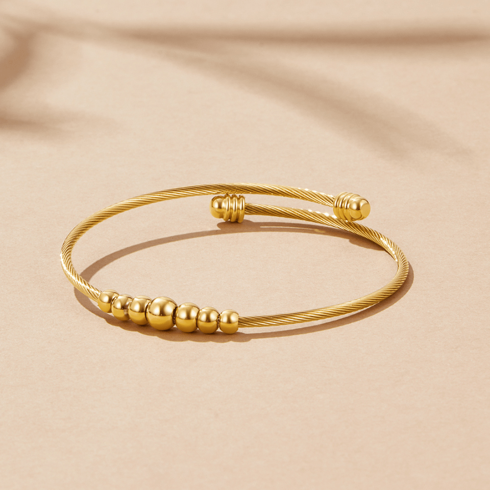 Yuri Gold-Tone Bead Bangle
